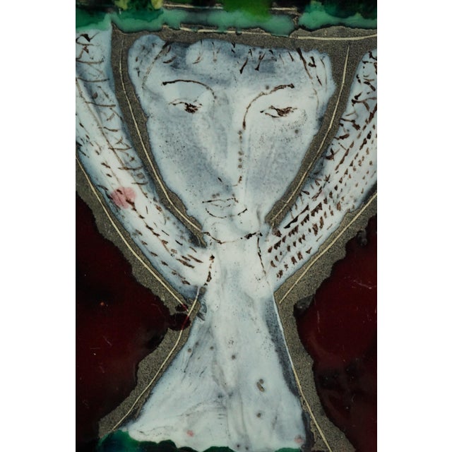Silver Vintage Sardinian Futurist Ceramic Plate by Melchiorre Melis, 1930s For Sale - Image 8 of 18