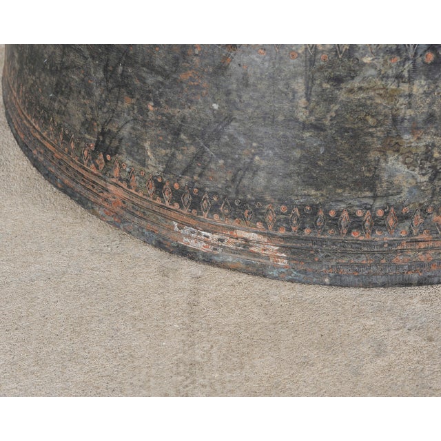 Southeast Asian Patinated Bronze Rain Drum Drink Table 2 Ft For Sale - Image 17 of 18