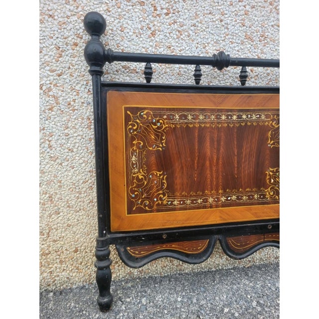 Antique Wrought Iron Headboard, 1940s For Sale - Image 3 of 13