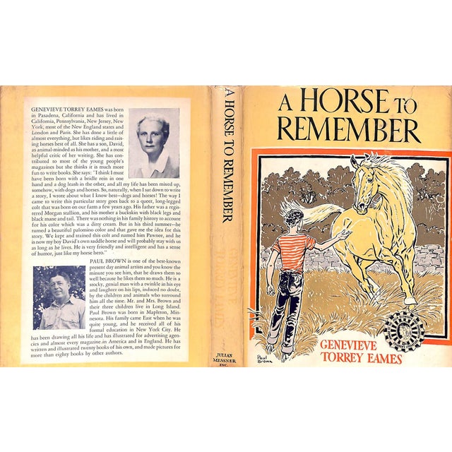 "A Horse to Remember" 1947 Eames, Genevieve Torrey For Sale