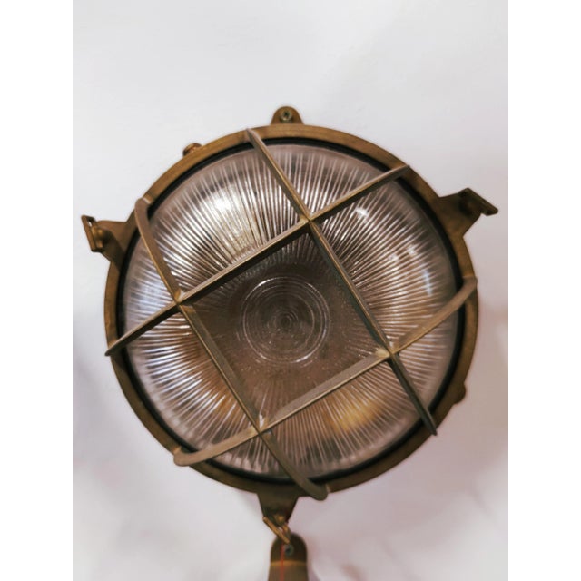 1980s Vintage Navy Sconce For Sale - Image 5 of 8
