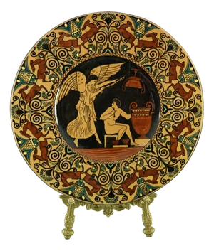 Vintage Futurist Ceramic Plate, 1920s