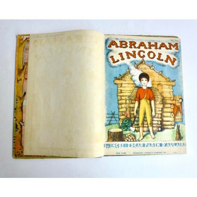 American 1944 Folk Art Abraham Lincoln Children's Book For Sale - Image 3 of 8
