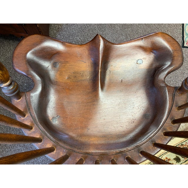 20th Century Reproduction of Antique Windsor Low Back Arm Chair For Sale - Image 4 of 10