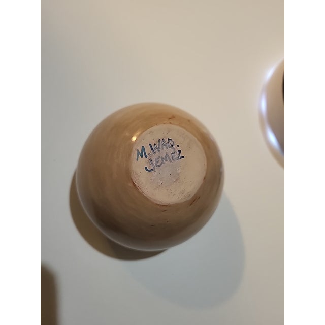 Hopi-Tewa Pottery Seed Jar Signed Jemez For Sale - Image 9 of 10