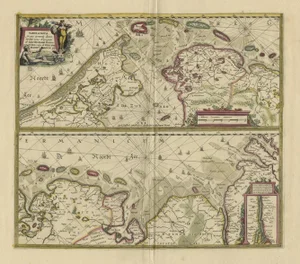 Dutch and German North Sea Coast of Friesland, 1680, Paper