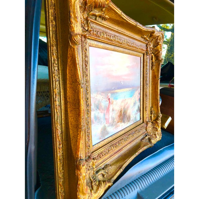 French 17th Century 10424 Louis XV Art Frame Gold Gilt Later Period Artwork Heavy Solid Carved Wood Artwork Frame For Sale - Image 3 of 12