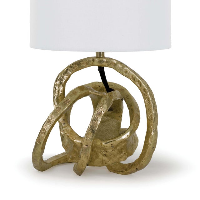 Traditional Regina Andrew Mini Knot Lamp in Soft Gold For Sale - Image 3 of 5
