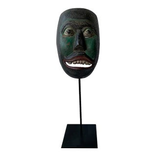 20th Century Hand-Carved Wood Javanese ‘Wayang Topeng’ Theatre Mask, Indonesia For Sale