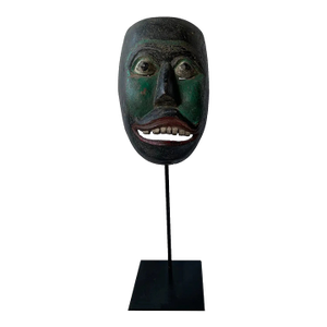 20th Century Hand-Carved Wood Javanese ‘Wayang Topeng’ Theatre Mask, Indonesia