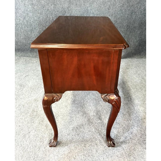 Late 20th Century Councill Craftsman Solid Mahogany Foyer Table For Sale In Raleigh - Image 6 of 10