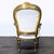Vintage White Upholstered Lounge Chair With Ornate Gold Wooden Frame For Sale In San Francisco - Image 6 of 16