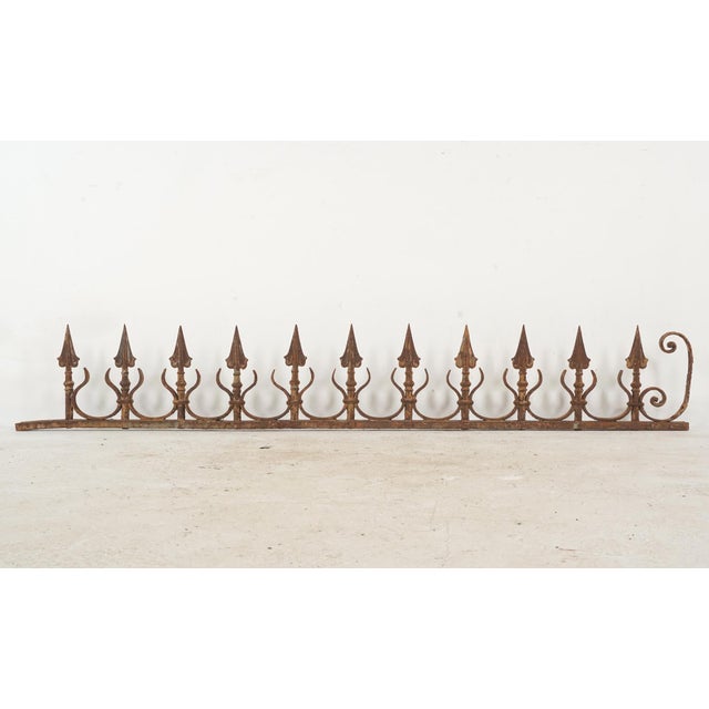 Pair of Antique Gothic Revival Wrought Iron Roof Crestings For Sale - Image 10 of 10