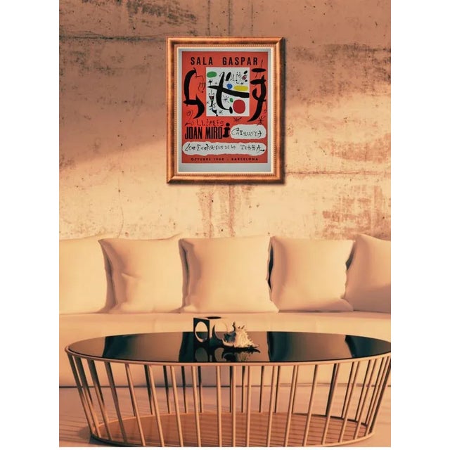 Mid-Century Modern Joan Miro, Sala Gaspar: Essences of the Earth, 1968, Lithograph, Framed For Sale - Image 3 of 5