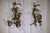 Vintage Floral Wall Sconces in Gilt Steel, 1960s, Set of 2 For Sale - Image 6 of 8