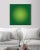 Green Halo by Alejandro Franseschini Print with White Frame For Sale - Image 4 of 4