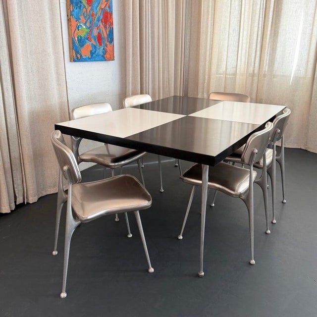 Metal Mid-Century Modern "Gazelle" Aluminum Dining Chairs by Shelby Williams For Sale - Image 7 of 13