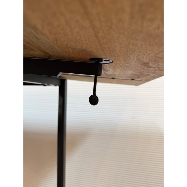 2020s West Elm Box Frame Drop Leaf Dining Table For Sale - Image 5 of 12