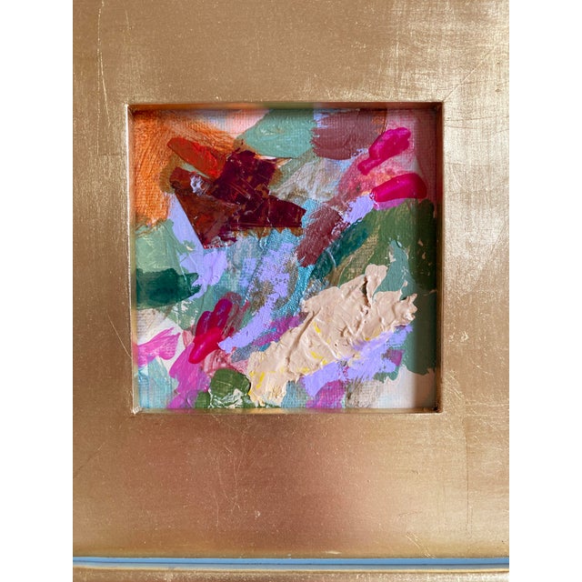 Sculpture Materials "Thorny Thicket" Set of Four Framed Mini Paintings by Jessalin Beutler For Sale - Image 7 of 8