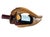 Mid 20th Century Vintage Hand-Carved Solid Wood Shoe Wine Bottle Holder With Tropical Motif For Sale - Image 5 of 11