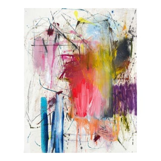 Contemporary Abstract Mixed Media on Canvas "Untitled 41_24" by Ludovic Dervillez For Sale