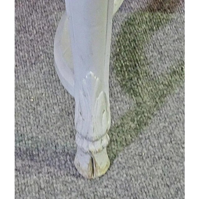 French Set of 6 French Cane Back Louis XV Painted Dining Chairs, Circa 1940 For Sale - Image 3 of 13