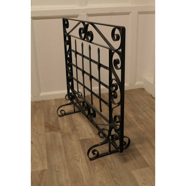 Wrought Iron Fire Screen, 1930s For Sale - Image 3 of 6