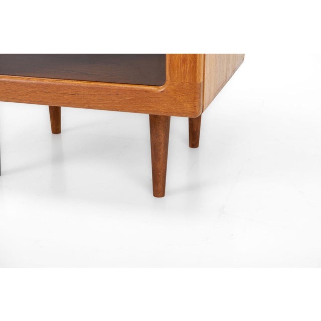 Danish Teak Cabinet with Glass Doors, 1960s For Sale - Image 4 of 9