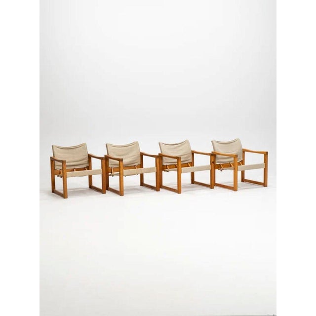 Mid-Century Modern Model Diana Armchairs by Karin Mobring for Ikea, Sweden, 1970s, Set of 4 For Sale - Image 3 of 18