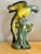 Large Hand-Painted Majolica Ceramic Macaw Sculpture For Sale - Image 4 of 11