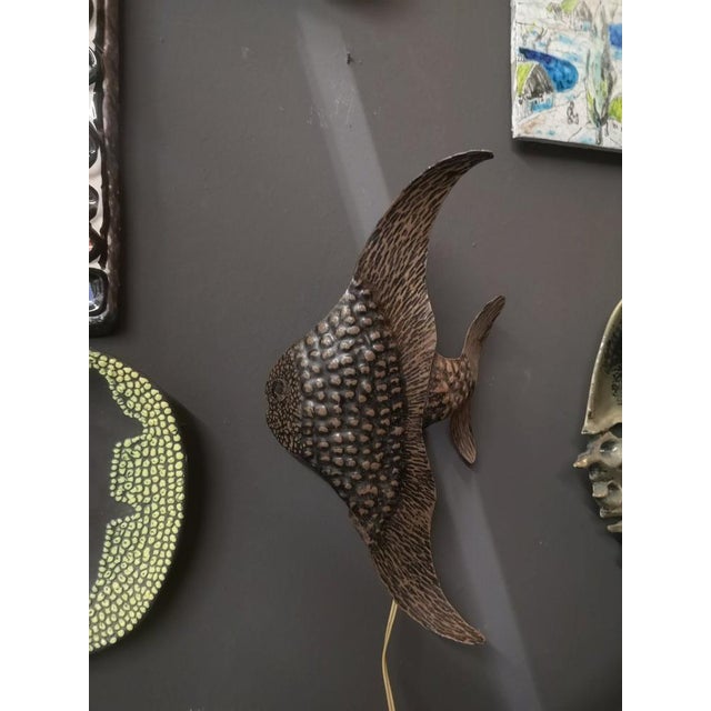 Wall Lighting in the Shape of an Angelfish, 1980s For Sale - Image 9 of 10