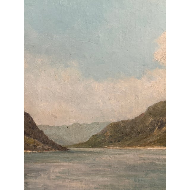 Luigi Arrigoni, Lake Como Landscape, 20th Century, Oil on Panel, Framed For Sale - Image 3 of 9