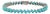 9.32ct Pear Cut Natural Turquoise Tennis Bracelet in 14k White Gold, 7 Inches For Sale