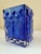Cobalt Blue Pressed Glass Vase by Josef Schott for Smålandshyttan, Sweden, 1960s For Sale - Image 15 of 18