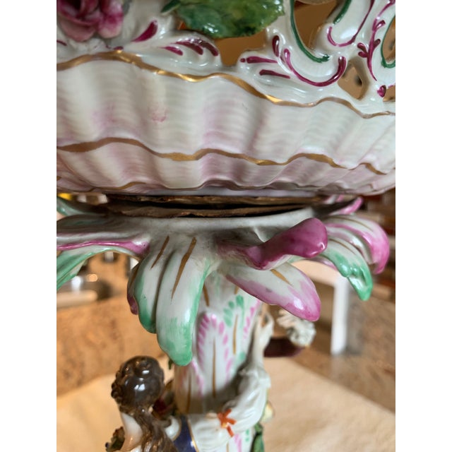 Frankenthal 18th Century German Porcelain Figural Centerpiece For Sale In Chicago - Image 6 of 7