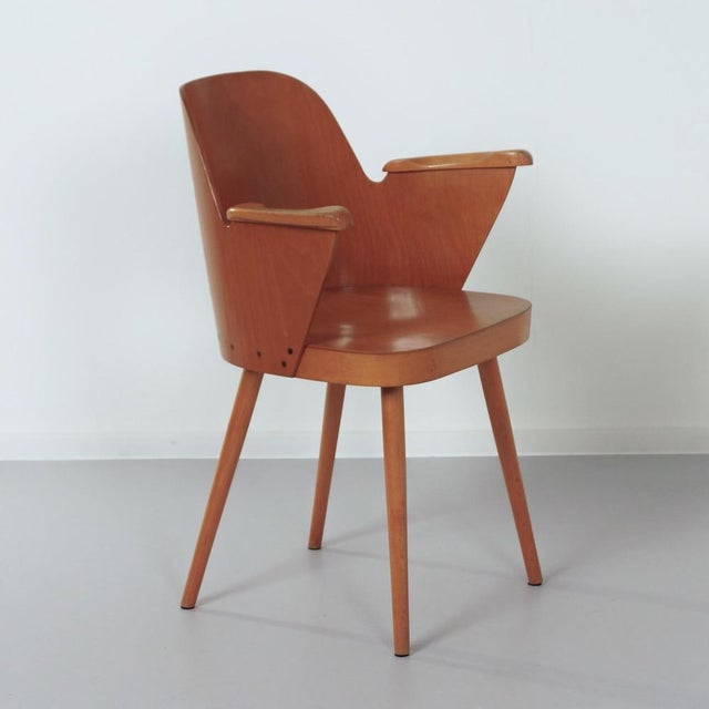 Thonet chair model 1515 designed by Oswald Haerdtl (1899-1959), Vienna in the former Czechoslovakia ca. 1950. This...