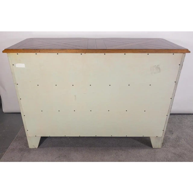 Wood Walter E Smith French Provincial Style Three Drawer Commode or Chest For Sale - Image 7 of 13