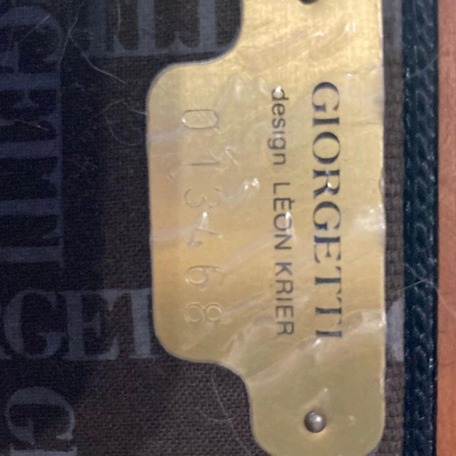 Cream 1990s Leon Krier for Giorgetti "Aries" Club Chairs For Sale - Image 8 of 9