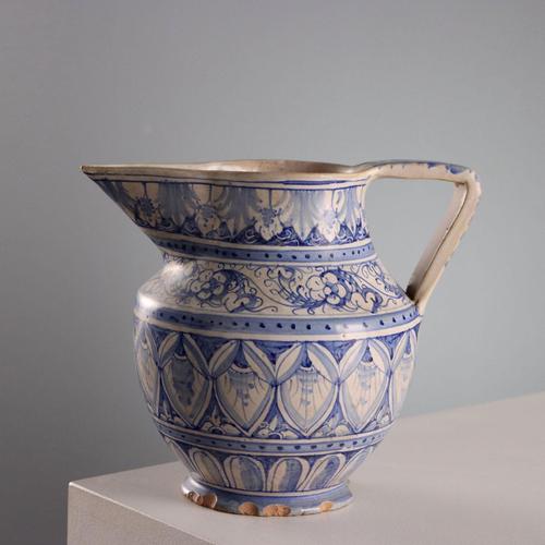 Majolica Pourer from Luca Robbia Company of Gualdo Tadino For Sale - Image 3 of 12