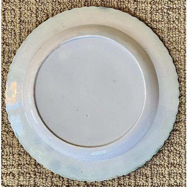 Antique Early 19th Century English Pearlware Green Feather Edge Plate For Sale - Image 10 of 17