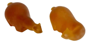 Foresight and Hindsight Resin Cast Polar Bears by Sascha Brastoff - a Pair