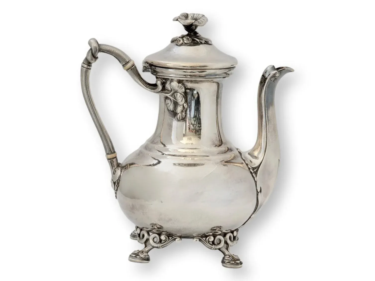 French Christofle Silverplate Coffee Pot | Chairish