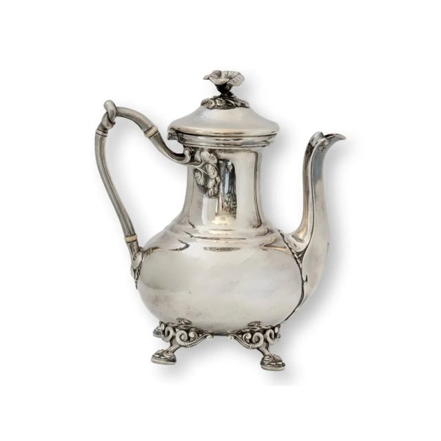 Metal French Christofle Silverplate Coffee Pot For Sale - Image 7 of 9