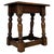 19th Century Antique English Joined Oak Stool For Sale - Image 11 of 11