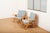 Armchairs with Wooden Frame and Seat and Back in Fabric, Set of 2 For Sale - Image 10 of 12