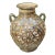 1990s Medium Moroccan Resin and Metal Inlay Vase / Jar For Sale