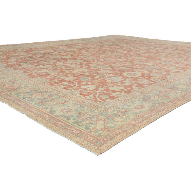 53217 Antique Persian Mahal Rug, 10'02 x 13'05. The Eternal Garden: An Antique Persian Mahal Masterpiece of Floral Majesty...