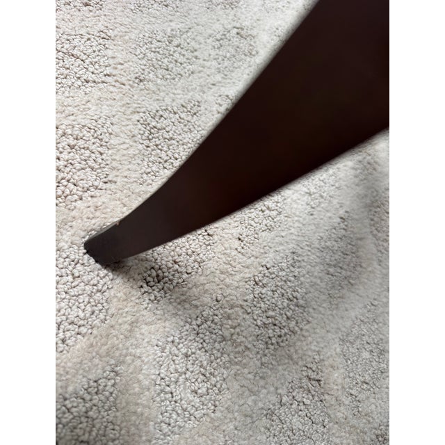 Wood Pair of Mahogany Nesting Tables With Curved X-Form Base, Transitional Style For Sale - Image 7 of 9