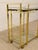 Brass Vintage Hollywood Regency Brass Bar Cart With Glass Shelves For Sale - Image 8 of 11