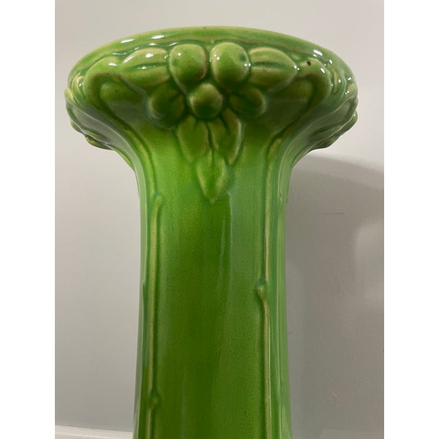 Majolica Green Plant Stand For Sale In New York - Image 6 of 10